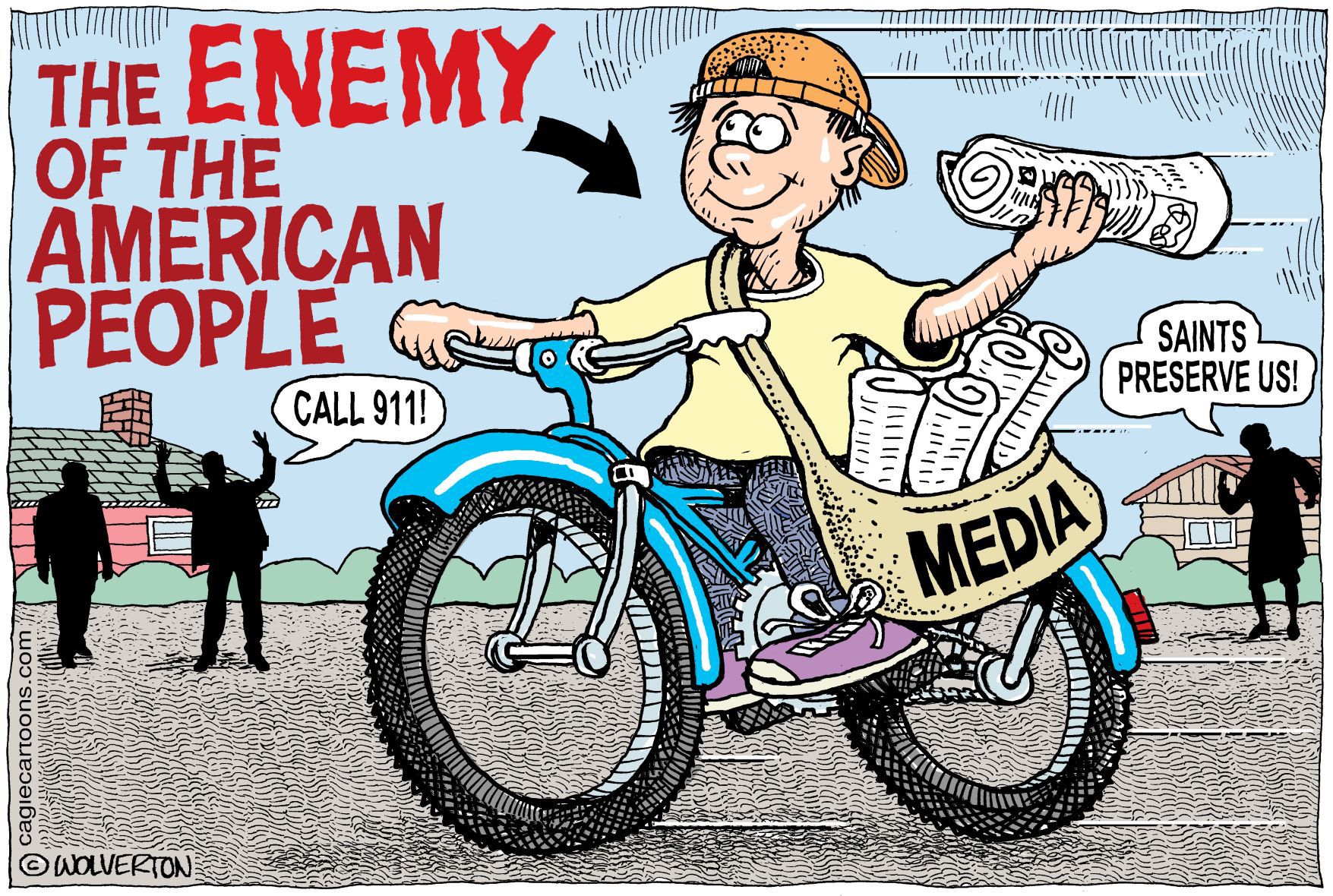 Enemy of the American People by Wolverton, Cagle Cartoons